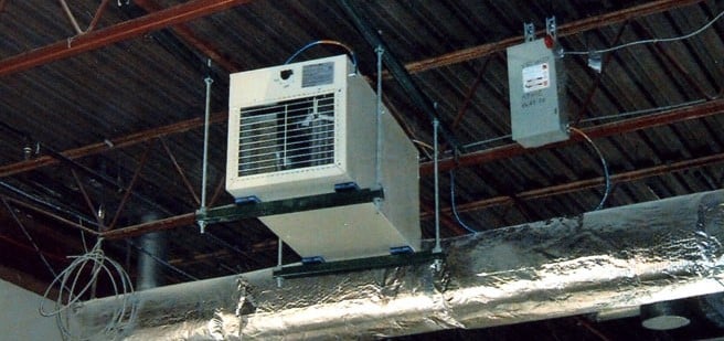 Plenum-rated heater