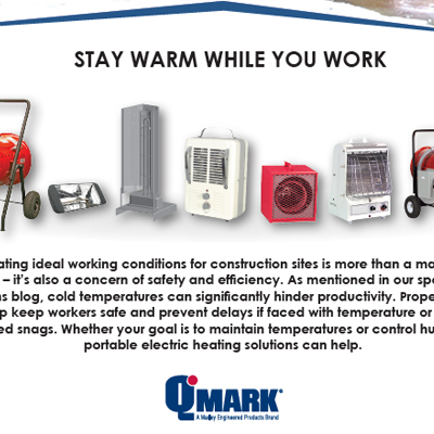 QMark Construction Site Heating Product Awareness Flyer