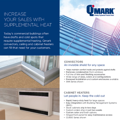 QMark Convector, Cabinet Heater & Ceiling Heater Product Awareness Flyer