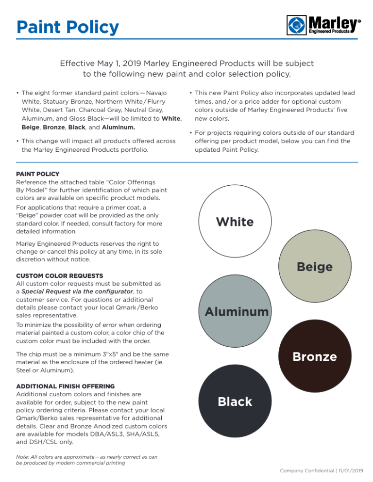 QMark CUSTOMER Paint Simplification Flyer