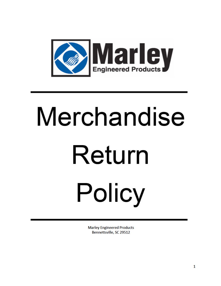 QMark MEP Merchandise Return Policy